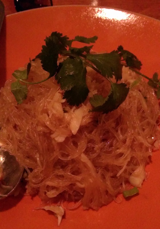 cellophane noodles with crab